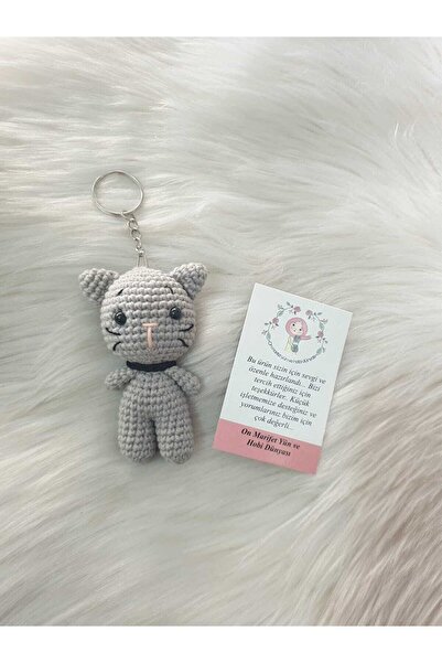 On marifet yün ve hobi dünyası Amigurumi Organik Örgü Oyuncak Anahtarlık
