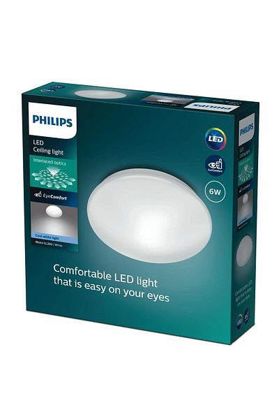 Philips Lamp232 - 6 واط ضوء النهار الأبيض الدافئ، 4000 كيلو Plafonier