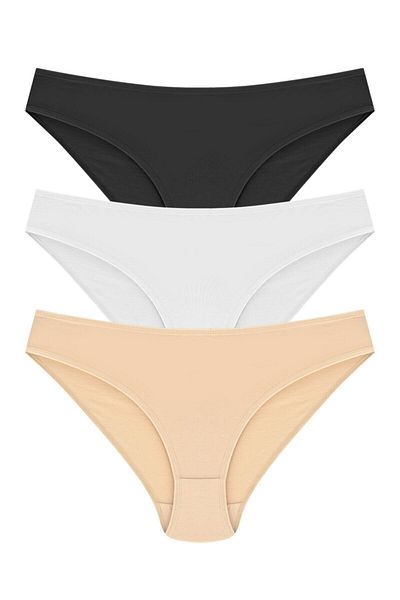 Momslab Βαμβακερά εσώρουχα μπικίνι - Γυναικείο μοντέλο 3 συσκευασιών