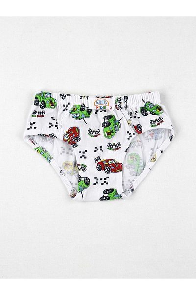 Momslab Set of 6 Colorful Patterned Slip Panties for Boys