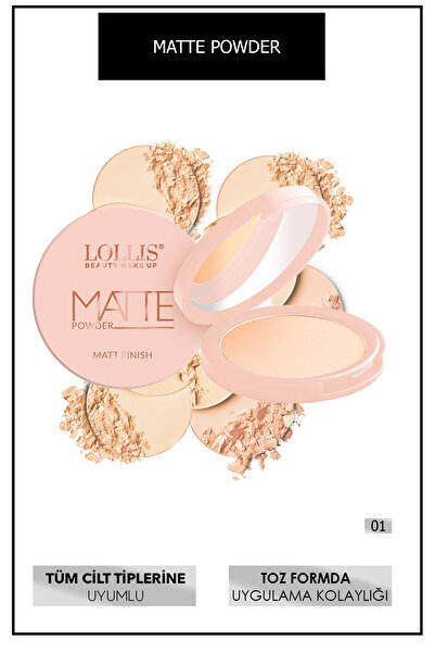 Lollis Matte Powder 01 /mat Pudra 01