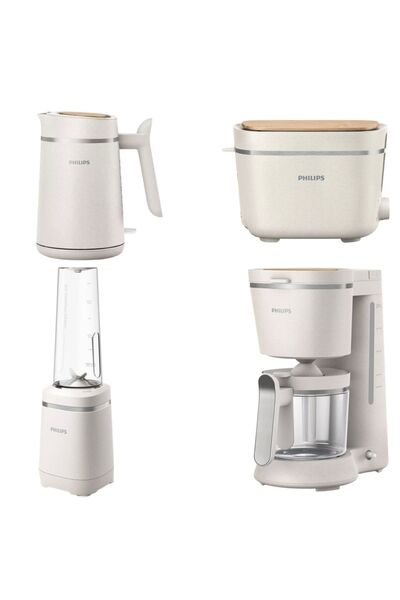 Philips Çeyiz Seti Hd2640 Ekmek Kızartma Hd5120 Filtre Kahve Hd9365 Su Isıtıcı Kettle Hr2500 Blender