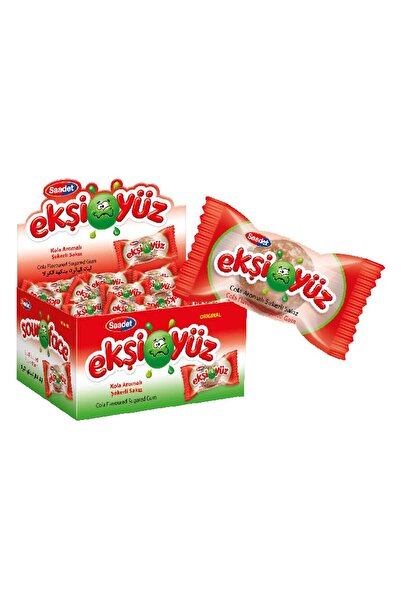 SAADET Ekşiyüz kola aromalı şekerli sakız 1*100
