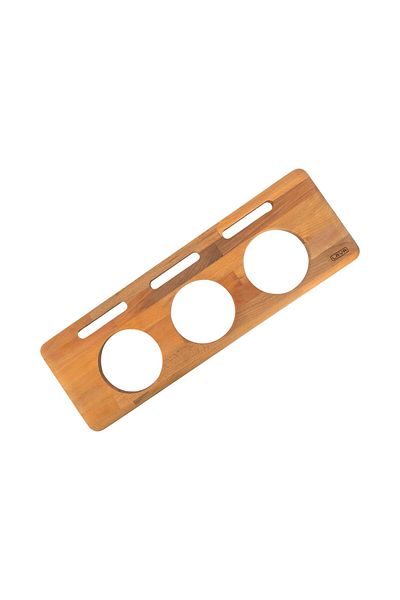 Lava Casting Wooden Stand 3rd Diameter 9cmSuitable for Mini Round Pot