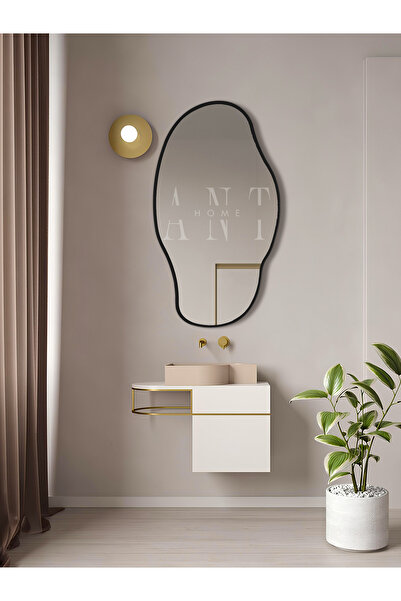 ant home Asimetrik 90X50 Konsol, Dresuar, Tuvalet Aynası 1.kalite Şişecam Ayn...