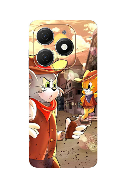 omix X7 Uyumlu Tom & Jerry Desenli Baskılı Silikon Kılıf