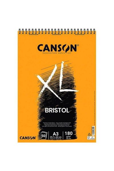 Canson A3 XL Bristol 180 Gr. - 50 Yp. Block