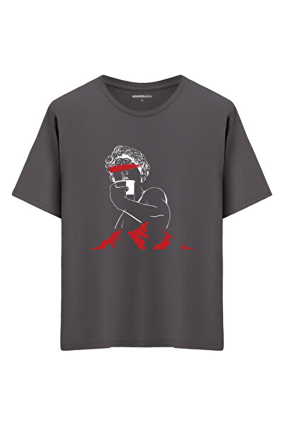 Mounte Bianca Unisex Five - Oversize kroj T-shirt