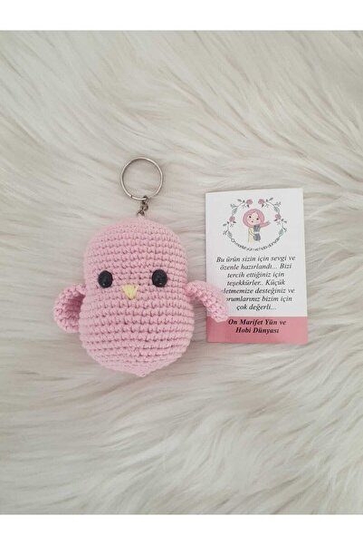 On marifet yün ve hobi dünyası Amigurumi Organik Örgü Oyuncak Anahtarlık