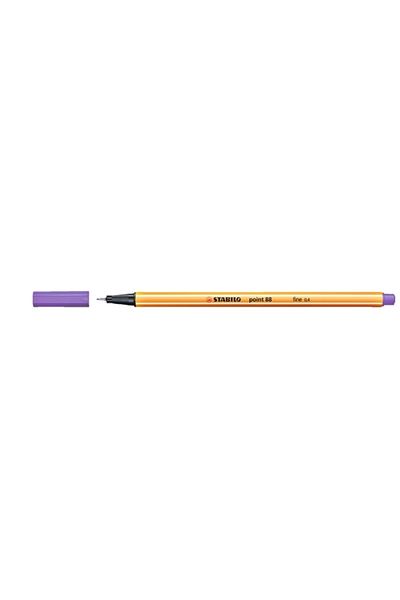 Stabilo Fine Pen 88 Point - Felt Tip, 0.4 Mm Purple, Pack of 10