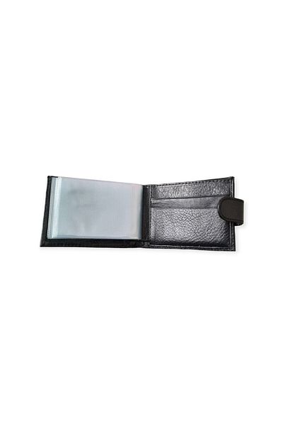 MKM Luxury Leather Card Holder Wallet - Horizontal Snap Model