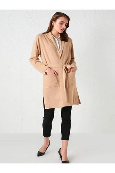 unishe Seasonal Wide Fit Knitwear Double Pocket Cardigan