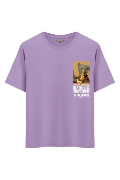 Mounte Bianca Unisex opasnosti - Oversize kroj T-shirt