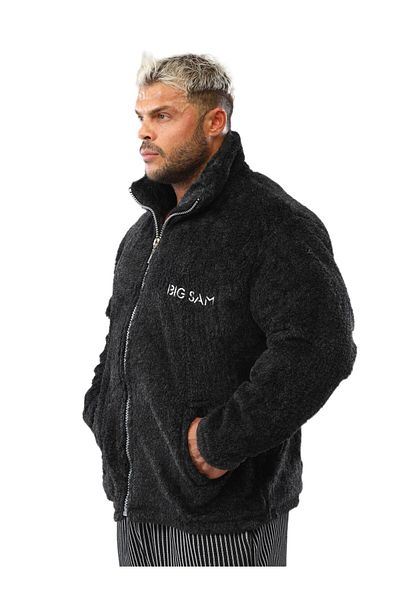 Big Sam Winter Plush Zippered Sports Jacket - Big Sam 3543