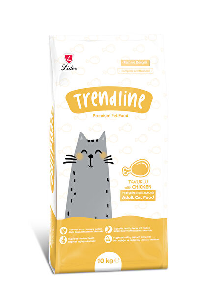Trendline Tavuklu Yetişkin Kedi Maması 10 kg