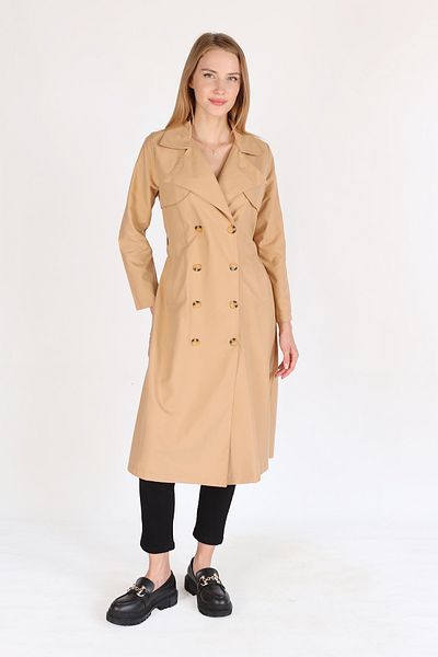 Rays Mink 4104A Piece Trench Coat