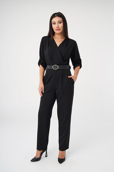 Hipo Trend Black Belted Casual Jumpsuit