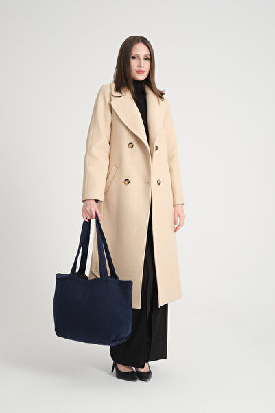 Soydan Güner Kadın Kapitone Desen Indigo Çanta 8001