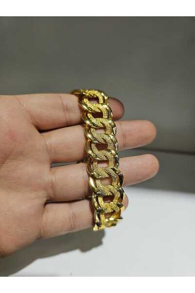 imitasyon dünyası 22 Ayar Altın Kaplama Samanyolu Bileklik  2 Cm Eninde A+ Ka...