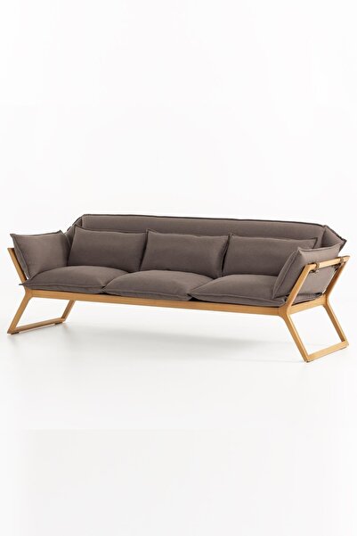 Bürotime Stay Üçlü Kanepe, Kahve