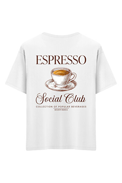 Mounte Bianca Unisex Espresso - Μπλουζάκι Oversize