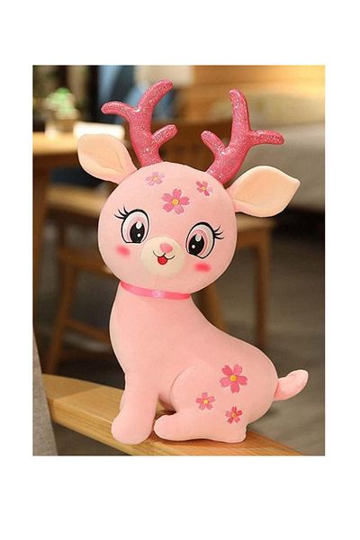 Fark Teknoloji Cute Plush Deer 40 cm New Year Christmas Gift