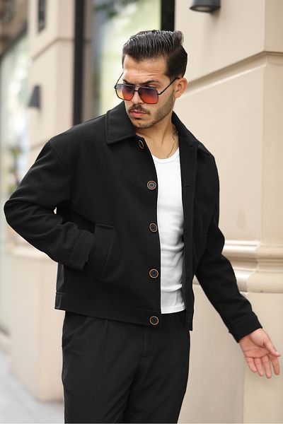 BASEL.CO Oversize Premium Stamp Jacket - Κουμπιά