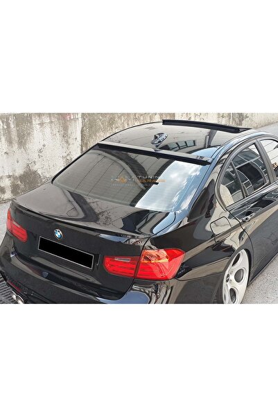 NamTuning BMW F30  Uyumlu Arka Cam Üstü Spoyler Piano Black Spoiler Plastik 2012-2018 arası