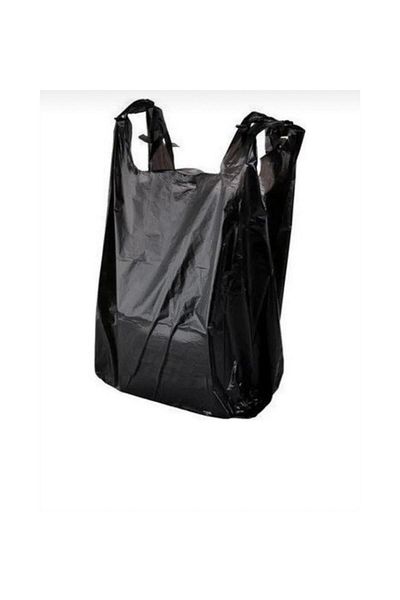 ANIL AMBALAJ Thick Black Bag Small Size 25 Pieces of Hırırır Athlete Bag Market Manav Bag Garbage Bag