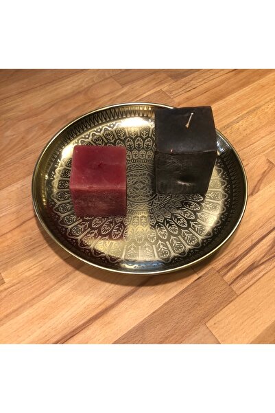 VonaHome Gold Colored Mandala Design Decorative Metal Plate -Ø30Cm