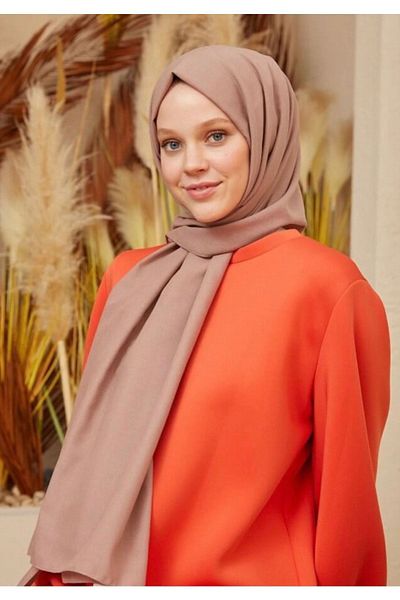 Mides scarf Hijab Cotton Kraş Cazz Shawl Model-mink