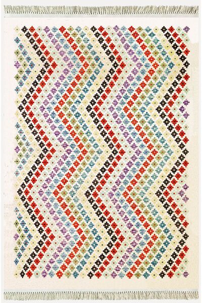 kilim home Covor Kilim din bumbac 28, multicolor, cu motive tradiționale, cu ...