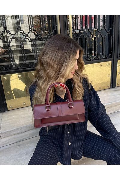 Tina Covered City Bag Claret Red