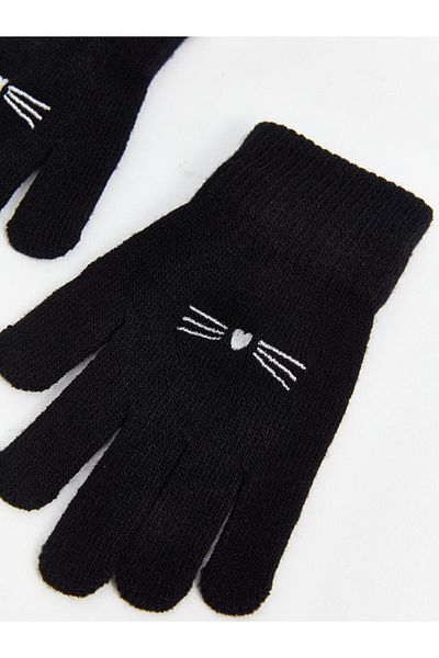 LC Waikiki Girl's Embroidered Gloves