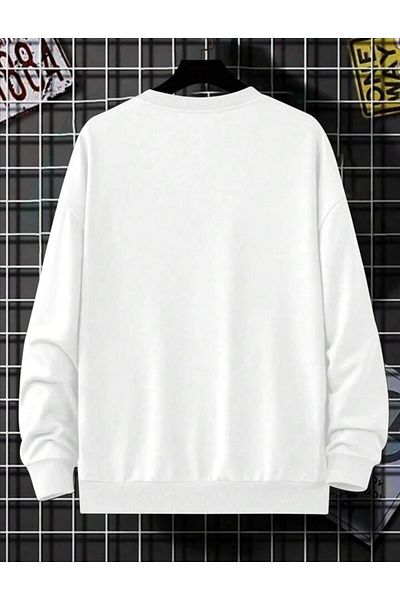 trend selection Unisex Oversize Crew Neck Milano Printed Sweatshirt