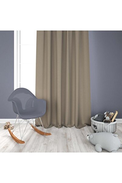 DEVRİM OLİVYA TEKSTİL BEJ ( SÜTLÜ KAHVE ) BLACOUT GÜNEŞ GEÇİRMEZ KARARTMA FON PERDE HER ÖLÇÜ MEVCUT EN X BOY ÖLÇÜLER