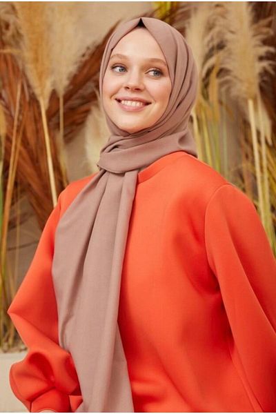 Mides scarf Hijab Cotton Kraş Cazz Shawl Model-mink