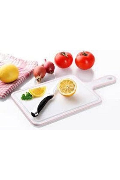 EMHOUSE Aknur Plastic Cutting Board with Non-Slip Handle