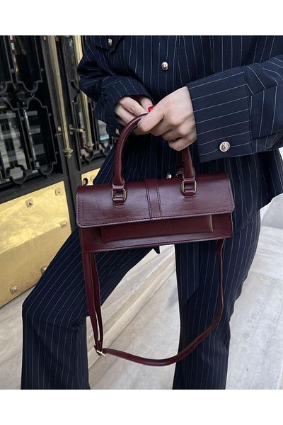 Tina Covered City Bag Claret Red
