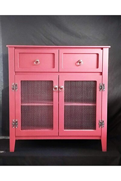 VİLLAÇAM AHŞAP TELLİ DOLAP KRMIZI TEL DOLAP