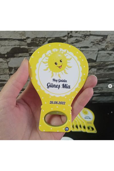 onuratasarlat 30 Newborn Balloon Magnets - Birthday, Circumcision, Engagement, Promise and Sun Model