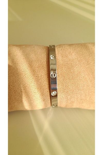 Opia JEWELRY Thick Stone Steel Clamp