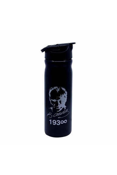 Globox Ataturk Printed Steel Flask 3267-black Ataturk