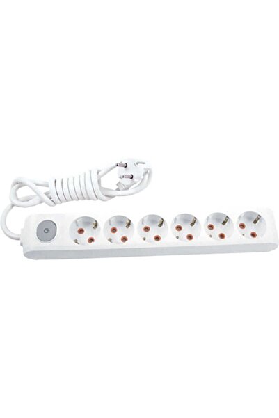 VİKO Multilet 6 Lı Anahtarlı 5 Mt (5 Metre) Çocuk Korumalı Grup Priz Uzatma K...