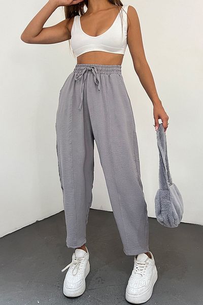 Sun Victoria Women's Gray Aerobin Shalwar Trousers