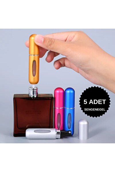 sengenegel 5 Adet Doldurulabilir Mini Parfüm Şişesi