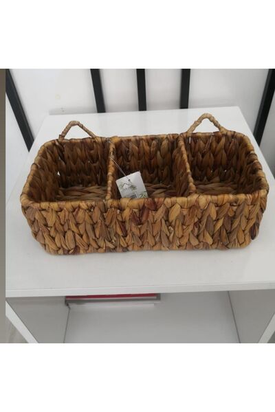 CasaLinda Hasır 3 bölmeli askılı organizer