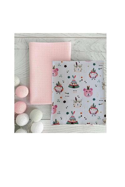 Alpıno Baby Muslin Blanket 85 Cmx85 cm (2 Pcs) 100% Cotton Baby Blanket