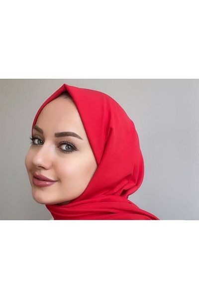 HAR-UM Ticaret Highlighter Cotton Jazz Shawl Red