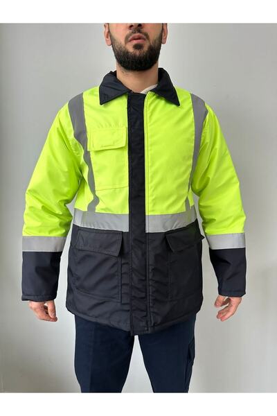 Reflektörlü Mont (neon Sarı)